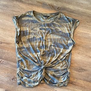 Free People camo T-shirt